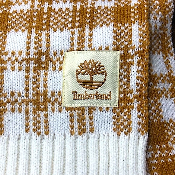 TIMBERLAND Plaid Flat Knit Scarf NWT - Picture 9 of 17